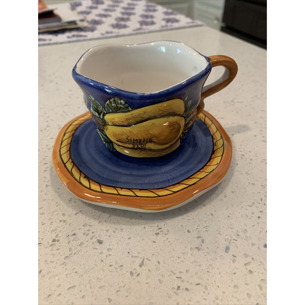 Vintage Giacomini Orvieto  Teacups/Saucer, Italy